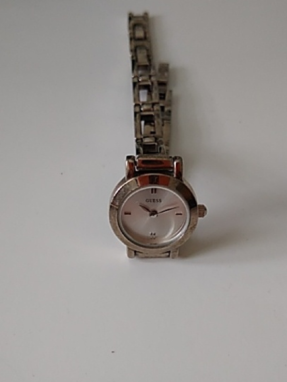 Guess Silver Bracelet Watch with Sunburst Dial